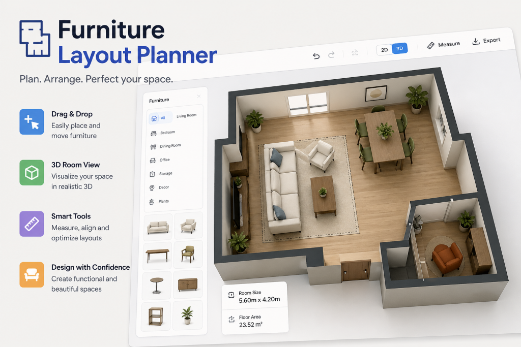 furniture layout planner tool image